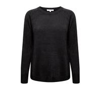 b.young BYMALEA Slit Jumper 3 Damen Strickpullover Feinstrick Pullover mit Rundhalsausschnitt und Seitenschlitz, Größe:S, Farbe:Black (200451)