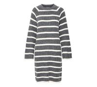 b.young BYMarianne Damen Kleid Strickkleid Feinstrickkleid mit Rundhals-Ausschnitt Regular fit, Größe:XXL, Farbe:Dark Grey Melange Mix (200538)