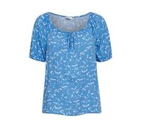 b.young BYMMJOELLA SS Blouse 2 - Damen Bluse Kurzarm mit Rundhals-Ausschnitt, Größe:36, Farbe:Ultramarine Mix (201168)