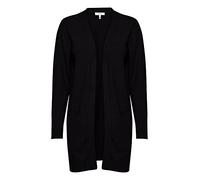 b.young BYNONINA Damen Lange Strickjacke Feinstrick Cardigan Longstrickjacke, Größe:M, Farbe:Black (80001)