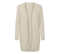 b.young BYNONINA Damen Lange Strickjacke Feinstrick Cardigan Longstrickjacke, Größe:M, Farbe:Cement Melange (1407081)