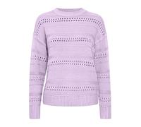 b.young BYOTINKA Pointelle Jumper Damen Strickpullover Lochstrick Grobstrick Pullover mit Rundhalsausschnitt, Größe:L, Farbe:Purple Rose (153716)