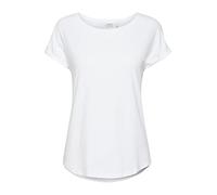 b.young BYPamila Damen T-Shirt Kurzarm Basic Shirt Rundhalsausschnitt Kurze Ärmel mit Stretch Regular Fit, Größe:2XL, Farbe:Optical White (80100)