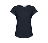 b.young BYPamila Damen T-Shirt Kurzarm Basic Shirt Rundhalsausschnitt Kurze Ärmel mit Stretch Regular Fit, Größe:XL, Farbe:Copenhagen Night (80466)