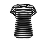 b.young BYPAMILA Oneck Tshirt - 20809561 Damen T-Shirt, Größe:L, Farbe:Off White Mix (200450)