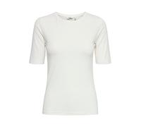 b.young BYPAMILA Tshirt Tshirt - Damen T-Shirt Kurzarm Shirt Basic mit Rundhalsausschnitt, Größe:M, Farbe:Off White (80115)