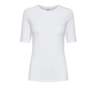 b.young BYPAMILA Tshirt Tshirt - Damen T-Shirt Kurzarm Shirt Basic mit Rundhalsausschnitt, Größe:XXL, Farbe:Optical White (80100)