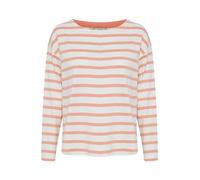 b.young BYRAMSI Pullover Damen Longsleeve Shirt Rundhals 100% Baumwolle Relaxed fit, Größe:L, Farbe:Canyon Sunset Mix (202673)