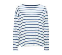 b.young BYRAMSI Pullover Damen Longsleeve Shirt Rundhals 100% Baumwolle Relaxed fit, Größe:M, Farbe:Off White Mix (200450)