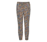 Stoffhose B.YOUNG "Stoffhose BYRIZETTA AOP PANT 3 -", Damen, Gr. M, N-Gr, gelb (monk´s robe mix), Obermaterial: 73% Polyester PES. 23% Viskose LENZING ECOVERO CV LenzEcov. 4% Elasthan EL., regular fit