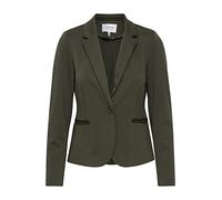 b.young BYRizetta Damen Blazer Jackenblazer Anzugsblazer mit Stretch Reverskragen 1-Knopf-Form Paspeltaschen Slim fit, Größe:40, Farbe:Deep Depths (190413)