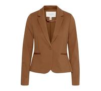 b.young BYRizetta Damen Blazer Jackenblazer Anzugsblazer mit Stretch Reverskragen 1-Knopf-Form Paspeltaschen Slim fit, Größe:40, Farbe:Bison (181027)