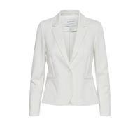b.young BYRizetta Damen Blazer Jackenblazer Anzugsblazer mit Stretch Reverskragen 1-Knopf-Form Paspeltaschen Slim fit, Größe:34, Farbe:Marshmallow (114300)