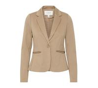 b.young BYRizetta Damen Blazer Jackenblazer Anzugsblazer mit Stretch Reverskragen 1-Knopf-Form Paspeltaschen Slim fit, Größe:38, Farbe:Sepia Tint Melange (1713141)
