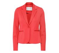 b.young BYRizetta Damen Blazer Jackenblazer Anzugsblazer mit Stretch Reverskragen 1-Knopf-Form Paspeltaschen Slim fit, Größe:38, Farbe:Poinsettia (171654)