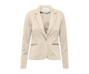 b.young BYRizetta Damen Blazer Jackenblazer Anzugsblazer mit Stretch Reverskragen 1-Knopf-Form Paspeltaschen Slim fit, Größe:40, Farbe:Doeskin (151308)