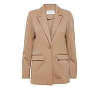 b.young BYRIZETTA Damen Blazer Longblazer Jacke mit Reverskragen und Knopf Regular Fit mit Stretch, Größe:44, Farbe:Tiger's Eye Melange (1710381)