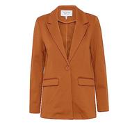 b.young BYRIZETTA Damen Blazer Longblazer Jacke mit Reverskragen und Knopf Regular Fit mit Stretch, Größe:36, Farbe:Sugar Almond (181155)