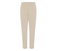 b.young BYRIZETTA Pleat Pants Damen Hose Stoffhose mit Stretch Joggpant elastischer Bund mit Tunnelzug und Bundfalten Regular-Fit, Größe:XL, Farbe:Safari (151116)