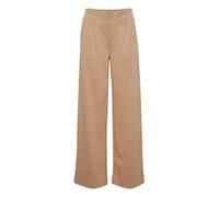 b.young BYRIZETTA Wide Pants 2 Damen Hose Stoffhose mit Stretch Wide Leg weites Bein mit elastischem Bund und Bundfalten, Größe:S, Farbe:Tiger's Eye Melange (1710381)