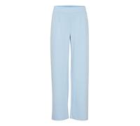 b.young BYRIZETTA Wide Pants 2 Damen Hose Stoffhose mit Stretch Wide Leg weites Bein mit elastischem Bund und Bundfalten, Größe:L, Farbe:Blue Bell (144121)