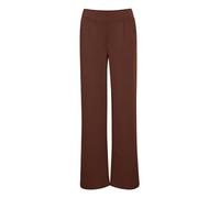 b.young BYRIZETTA Wide Pants 2 Damen Hose Stoffhose mit Stretch Wide Leg weites Bein mit elastischem Bund und Bundfalten, Größe:S, Farbe:Chicory Coffee (191419)