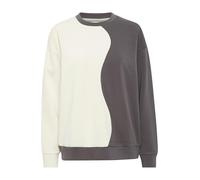 b.young BYTULLAS Sweat Damen Sweatshirt Pullover Sweater Rundhalspullover Loose fit, Größe:S, Farbe:Asphalt Mix (200549)