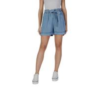 b.young BYLANA Shorts 3 Damen Jeans Shorts Kurze Hose aus 100% Lyocell elastischer Bund mit Bindegürtel Loose Fit, Größe:34, Farbe:Ligth Blue Denim (200460)