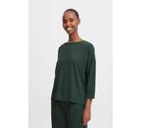 b.young Damen T-Shirt lockere Passform 3/4-Ärmel gestricktes Design Hip-Länge, Farben:Grün, Größe:L
