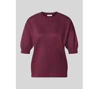 b.young Relaxed Fit T-Shirt aus Viskose-Mix in Bordeaux, Größe L