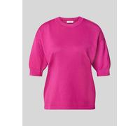 b.young Relaxed Fit T-Shirt aus Viskose-Mix in Fuchsia, Größe XS