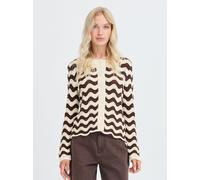 B.Young Strick-Cardigan langarm BYMAGIO Damen Baumwolle braun, XL