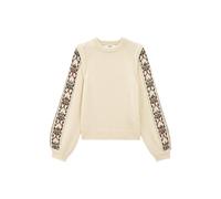ba&sh - Pullover mit Jacquardmuster - Elda beige - Gr. - 1