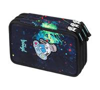Baagl 3 Fach Federmäppchen Jungen, Schulmäppchen für Schreibwaren, Schulsachen Federtasche, Federmappe, Mäppchen für Schule (Chill)