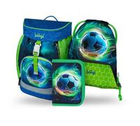 Baagl 3er-Set Airy Fußball Rucksack: Rucksack, Federmäppchen, Turnbeutel