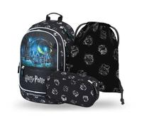 Core Harry Potter Hogwarts Rucksack-Set 3tlg: Rucksack, Federmäppchen, Turnbeutel Schwarz