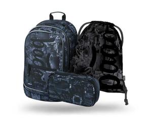 BAAGL 3 SET CORE TECHNIC Schulset, dunkelgrau, größe os