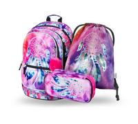 Baagl Set: Rucksack, Federmäppchen und Turnbeutel Traumfänger
