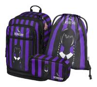 Baagl Set: Rucksack, Federmäppchen und Beutel Wednesday