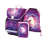 BAAGL 3 SET ERGO ROSS Mädchen Schulset, violett, größe os