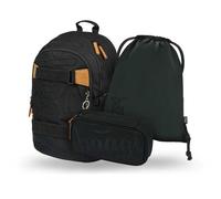 BAAGL 3 SET SKATE DARKNESS Schulset, dunkelgrau, größe os