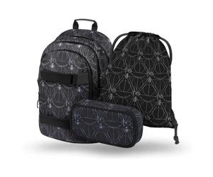 BAAGL 3 SET SKATE HARRY POTTER HEILIGTÜMER DES TODES Schulset, schwarz, größe os