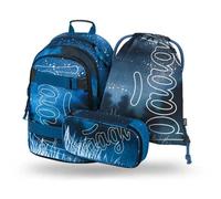 BAAGL 3 SET SKATE STEEL Schulset, blau, größe os