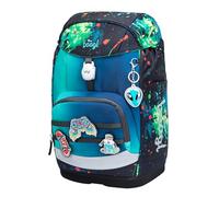 Baagl Schulranzen für 1. Klasse Jungen, Airy Plus Schulrucksack mit Ergonomischem Rückensystem & Abnehmbarem Hüftgurt, Ultraleichte Schultasche Kinder für Grundschule, Volksschule (Chill)