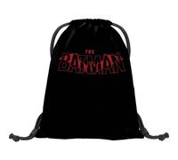 Baagl Turnbeutel - wasserdichte Schuhbeutel für Kinder, Jungen und Mädchen - Schule und Kindergarten Sportbeutel, Sportrucksack (Batman Red)