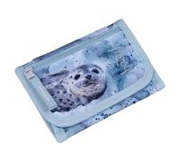 Baagl Brustbeutel Mädchen - Geldbörse für Kinder - Geldbeutel, Mini Portemonnaie, Kleingeld Münzbörse (Polar)