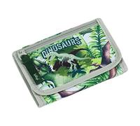 Baagl Brustbeutel Kinder - Geldbörse für Jungen - Geldbeutel, Mini Portemonnaie, Kleingeld Münzbörse (Dinosaurs)