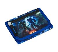 Baagl Brustbeutel Kinder - Geldbörse für Jungen - Geldbeutel, Mini Portemonnaie, Kleingeld Münzbörse (Roboter)