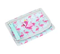 Baagl Brustbeutel Kinder - Geldbörse für Mädchen - Geldbeutel, Mini Portemonnaie, Kleingeld Münzbörse (Flamingo)