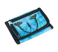 Baagl Brustbeutel Kinder - Geldbörse für Mädchen - Geldbeutel, Mini Portemonnaie, Kleingeld Münzbörse (Butterfly)